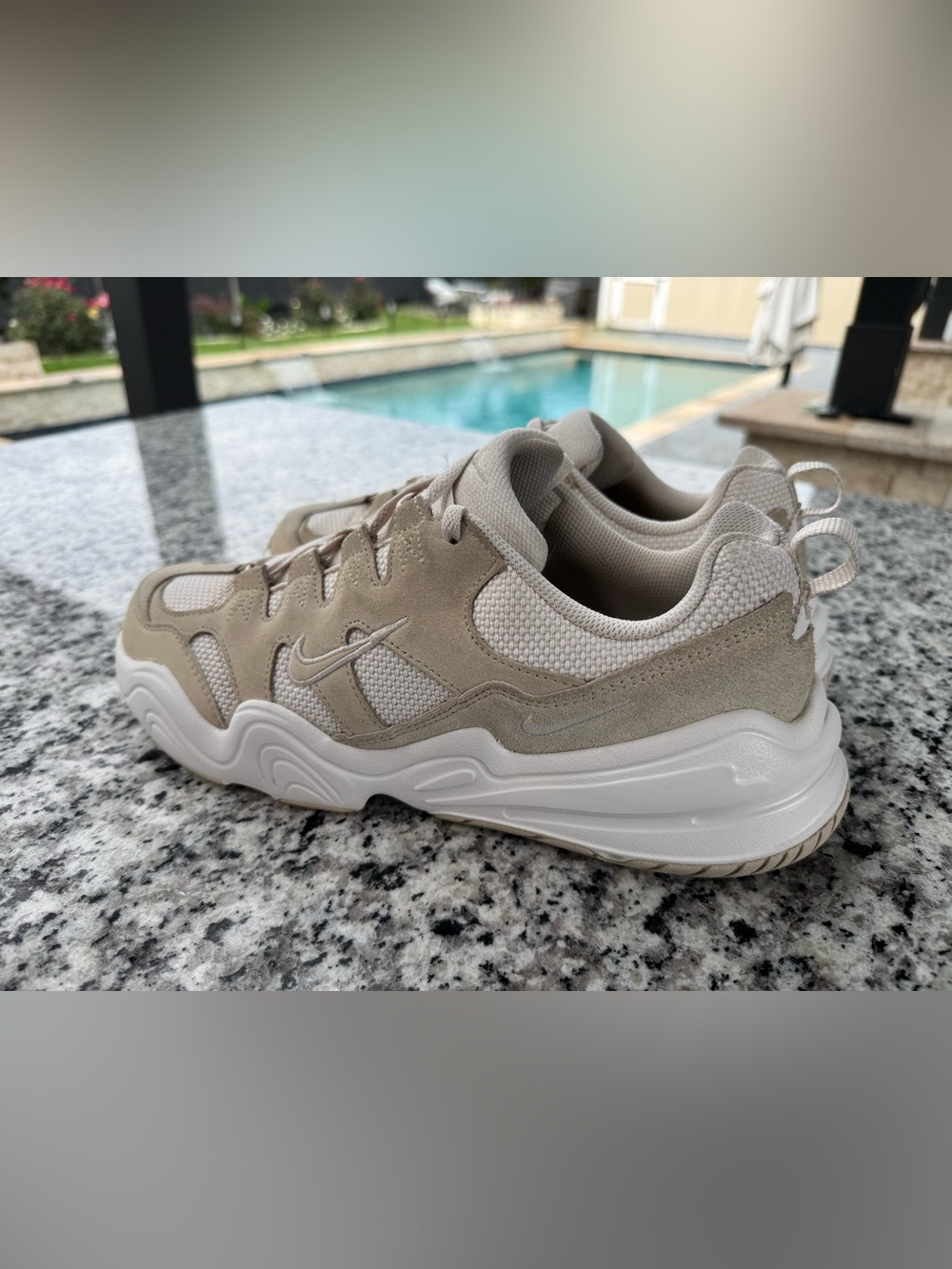 Nike Neutral Tan Suede & Mesh Sneakers women’s size 12